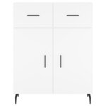 vidaXL Buffet blanc 69 5x34x90 cm bois d'ingénierie