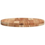 vidaXL Dessus de table rond Ø50x4 cm bois massif d'acacia
