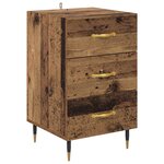 vidaXL Cabinet de chevet Bois ancien 40 x 40 x 66 cm Bois d'ingénierie