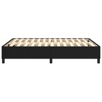 vidaXL Cadre de lit sans matelas noir 140x200 cm tissu