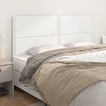 vidaXL Têtes de lit 4 Pièces Blanc 80x5x78/88 cm Similicuir