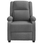 vidaXL Fauteuil inclinable Gris foncé Tissu