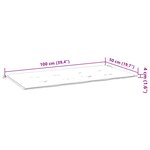 vidaXL Tapis de Chaise Motif feuille 100 x 50 x 3 cm Tissu Oxford