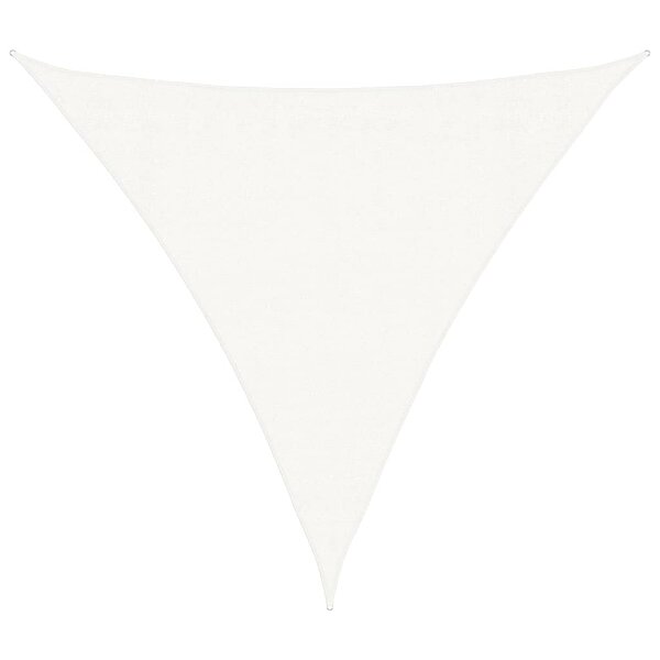 vidaXL Voile d'ombrage PEHD Triangulaire 3 6 x 3 6 x 3 6 m Blanc