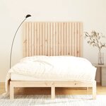 vidaXL Tête de lit murale 140x3x110 cm Bois massif de pin