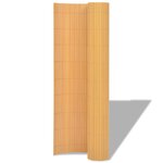 vidaXL Clôture de jardin Double face PVC 90 x 300 cm Jaune