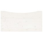 vidaXL Dessus de bureau blanc 110x55x2 5 cm bois massif de pin