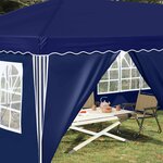 vidaXL Tente de fête pop-up 575 x 288 x 245 cm Bleu