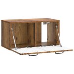 vidaXL Meuble TV mural Bois ancien 59 5 x 31 x 30 cm Bois d'ingénierie