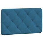vidaXL Cadre de lit sans matelas bleu 90x200 cm velours