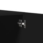 vidaXL Garde-robe Noir 80x52x180 cm Bois d’ingénierie