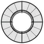 vidaXL Banc circulaire tour d'arbre Ø137 cm Noir Acier