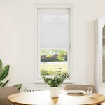 vidaXL Store plissé blanc 45x100 cm largeur du tissu 44 4 cm polyester