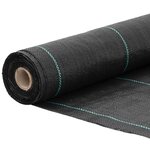 vidaXL Membrane anti-mauvaises herbes noir 0 5x100 m PP