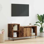 vidaXL Meuble TV Bois Ancien 100 x 35 x 55 cm Bois d'ingénierie
