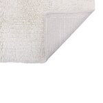 Tapis blanc contemporain en laine - 80 x 140 cm