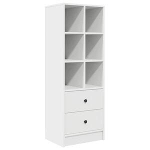 vidaXL Haut Armoire avec tiroir Blanc 45 5 x 34 x 127 cm