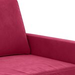 vidaXL Fauteuil Rouge bordeaux 60 cm Velours