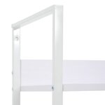 vidaXL Bibliothèque à 4 niveaux blanc 60x27 6x124 5 cm bois ingénierie