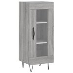vidaXL Buffet haut Sonoma gris 34 5x34x180 cm Bois d'ingénierie
