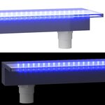 vidaXL Déversoir pour cascade avec LED RVB Acrylique 90 cm