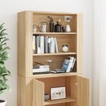 vidaXL Buffet haut Chêne sonoma Bois d'ingénierie