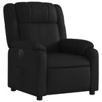 vidaXL Fauteuil inclinable électrique Noir Similicuir