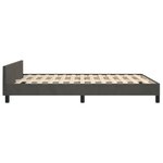 vidaXL Cadre de lit sans matelas gris foncé 140x190 cm velours