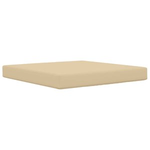 vidaXL Coussin de canapé d'extérieur Beige 80 x 80 x 8 cm Polyester