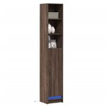 vidaXL Buffet avec LED chêne marron 36x32 5x200 cm bois d'ingénierie