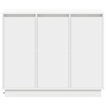 Buffet vidaXL avec LED Blanc 90x32x75 cm en bois d'ingénierie