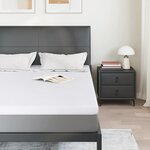 vidaXL Surmatelas Blanc 140 x 200 cm Mousse à mémoire de gel