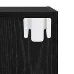 vidaXL Armoires murales - pack de 2 en chêne noir  37 x 37 x 37 cm  en bois d'ingénierie.