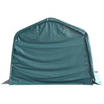 Vidaxl tente amovible pour bétail pvc 550 g/m² 3 3 x 6 4 m vert foncé