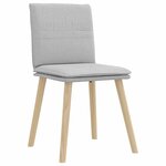 vidaXL Chaises à manger lot de 2 gris nuage tissu