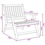 vidaXL Ensemble de chaises de jardin avec table 5 pièces en bois d'acacia massif