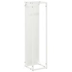 vidaXL Portant de bois chauffage blanc 25x25x100 cm