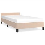 vidaXL Cadre de lit avec tête de lit Cappuccino 80x200 cm Similicuir