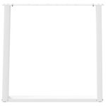 vidaXL Pieds de table à manger en U 2 pièces Blanc 70 x (72-73) cm Acier