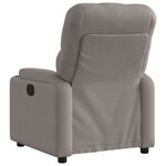 vidaXL Fauteuil inclinable Taupe Tissu