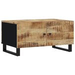 vidaXL Table basse 80x50x40 cm Bois de manguier solide et d'ingénierie