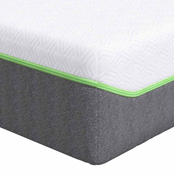vidaXL Matelas Blanc et Gris 140 x 200 cm Tissu jacquard