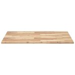 vidaXL Dessus de table rectangulaire 100x80x2 cm bois massif d'acacia