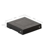 Purebox Black 120x120 25mm - Noir - Falken