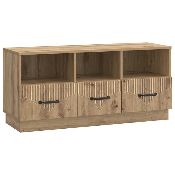 vidaXL Meuble TV 102 x 34 5 x 47 cm Chêne artisanal Bois d'ingénierie