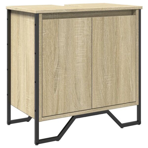 vidaXL Armoire lavabo de salle de bain chêne sonoma 60x35x60 cm