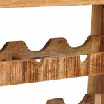 vidaXL Étagère à vin 100 x 45 x 33 cm Bois de mangue brut solide