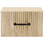 vidaXL Cabinet de chevet mural 2 Pièces Chêne Sonoma 34 5 x 33 x 20 cm