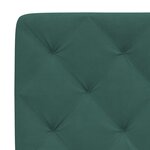 vidaXL Cadre de lit sans matelas vert foncé 140x190 cm velours