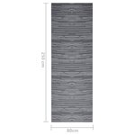 vidaXL Tapis d'extérieur ARAKIL anthracite 80 x 250 cm PP